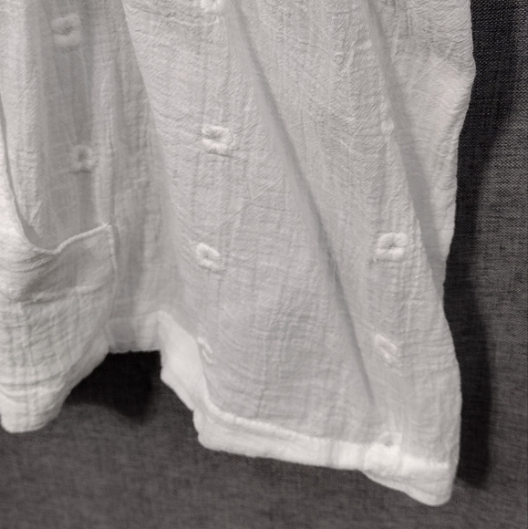 Torrid White Cotton Gauze Embroidered Jacket Womens 4X Floral Casual Comfy Retro - Picture 6 of 12